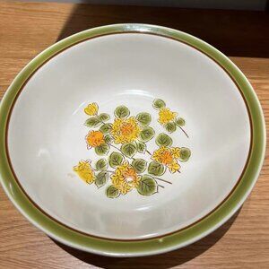 Ceramic Plate With Flower Green floral